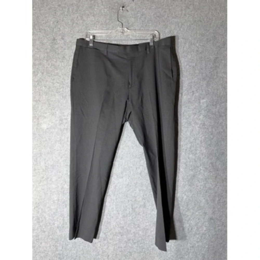 Banana Republic Mens 36x28 Slim Fit Marzotto Italian Wool Dress Pants Gray Solid